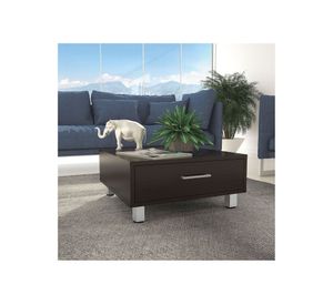 Mesa centro 1 cajón + biblioteca cubo Beijing wengue TuHome