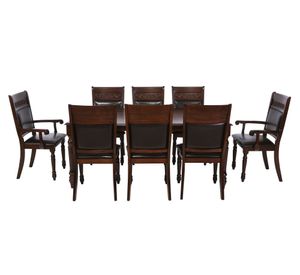 Comedor 6 sillas 2 sitiales New Cordobés tabaco Cic