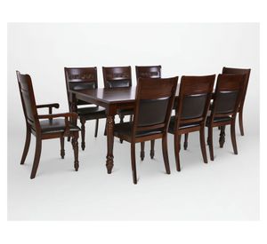 Comedor 6 sillas 2 sitiales New Cordobés tabaco Cic