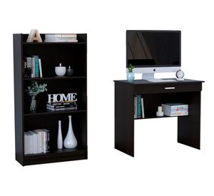Escritorio Office + biblioteca Office 4 wengue TuHome