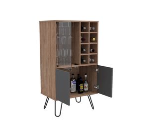 Rack TV 55'' + bar Vassel miel/plomo TuHome