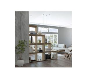 Mesa de centro + biblioteca + arrimo Beijing rovere TuHome