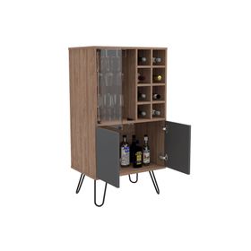 Biblioteca + bar Vassel miel/plomo TuHome