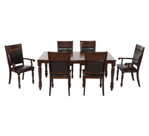 Comedor 4 sillas 2 sitiales New Cordobes tabaco Cic