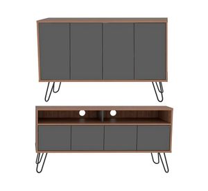 Rack TV 55'' + buffet Vassel miel/plomo TuHome