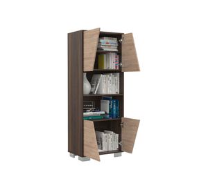 Biblioteca + bar Fraktal habano/miel TuHome