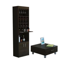 Mesa de centro Beijing + bar Kava wengue TuHome