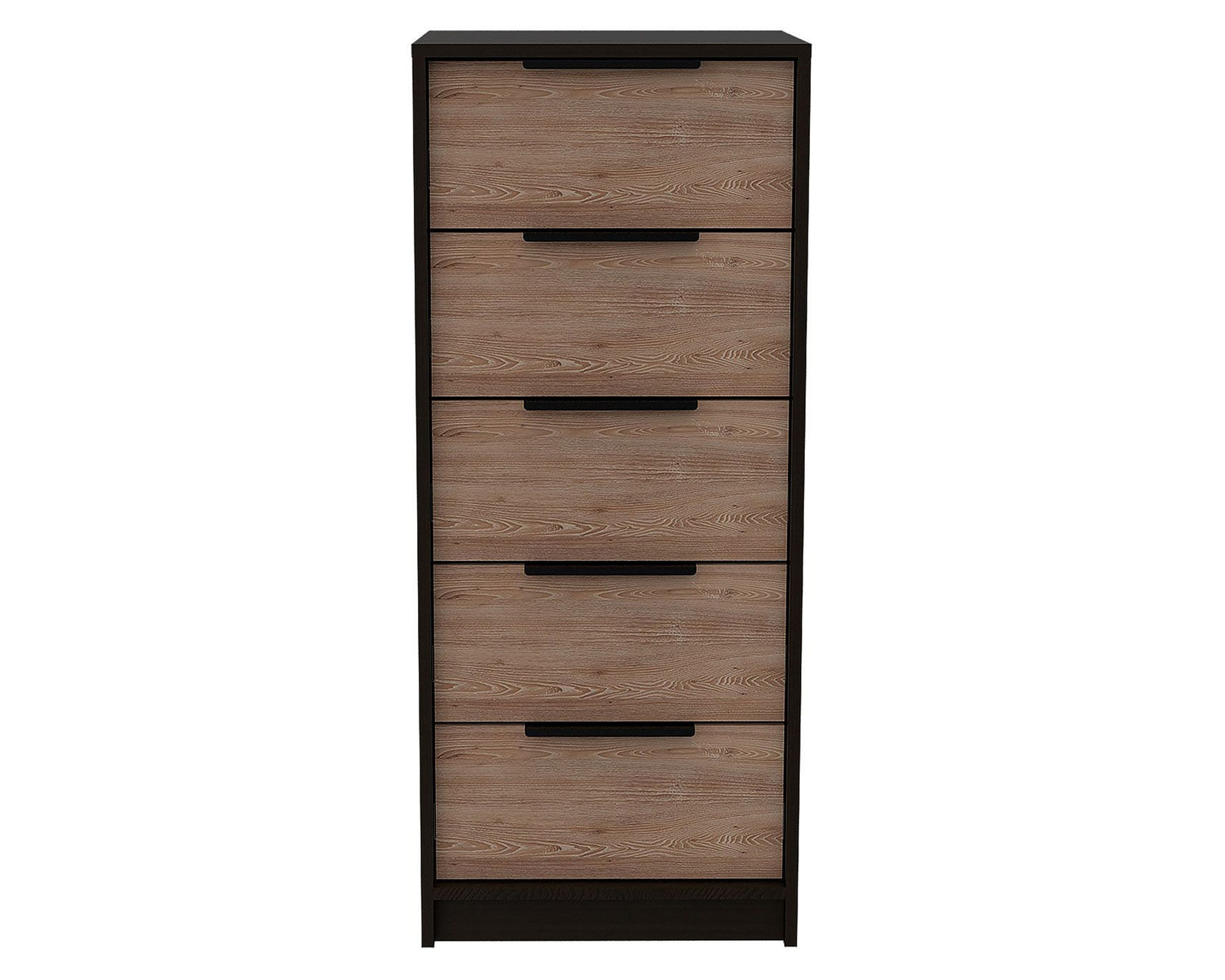 TuHome Cómoda 5 cajones Kaia wengue/miel TuHome