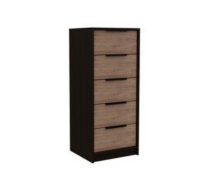 Cómoda 5 cajones Kaia wengue/miel TuHome