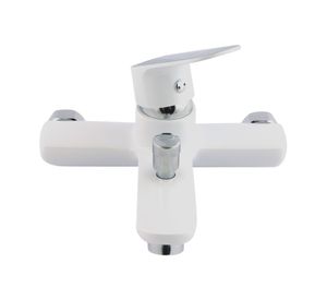 Combinación tina ducha Praga cromo blanco Vessanti