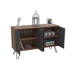 Buffet + mesa de centro Vassel miel/plomo TuHome