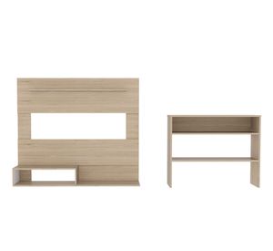 Panel TV 55'' + arrimo Beijing rovere/blanco TuHome