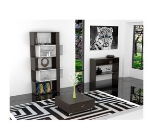 Mesa centro + biblioteca cubo + arrimo Beijing wengue TuHome