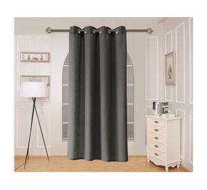 Cortina velo 140x230 cm gris oscuro Cotidiana