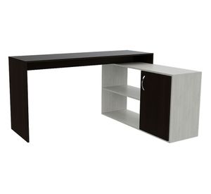 Escritorio Axis + cajonera Office wengue/artico TuHome