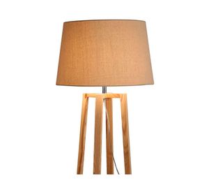 Lámpara pie 1L E27 geométrica natural Abitare