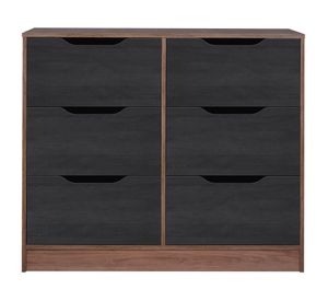 Cómoda 6 cajones Espresso Cic