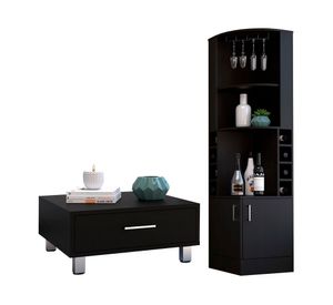 Bar esquinero + mesa centro Beijing wengue TuHome