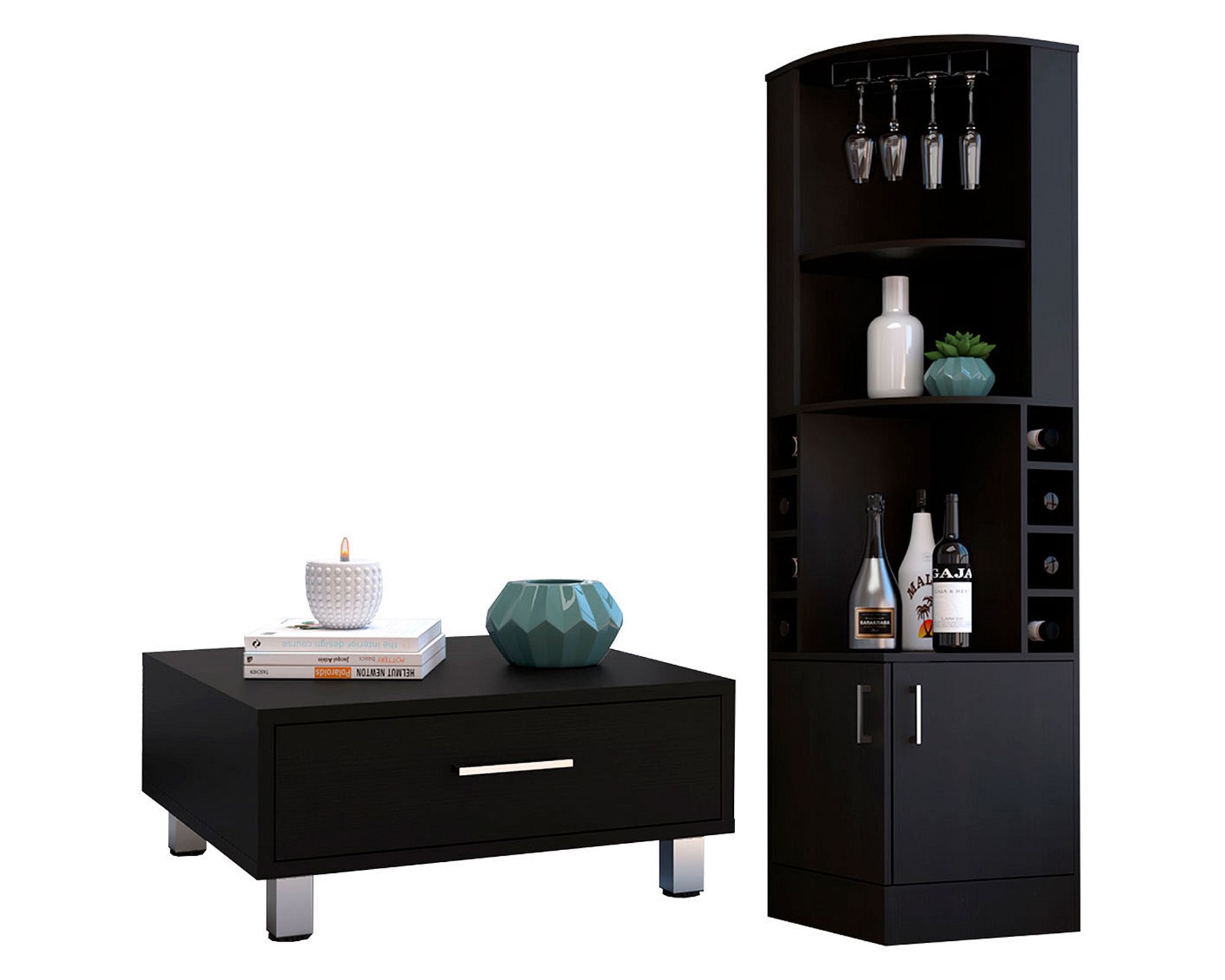 TuHome Bar esquinero + mesa centro Beijing wengue TuHome