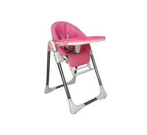 Silla comer Verona rosado Kidscool