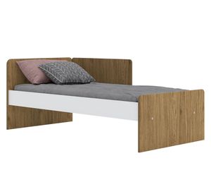 Cuna Quebec rústico/blanco Home Mobili