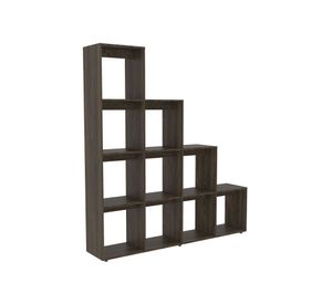 Bar esquinero + biblioteca escalera Beijing coñac TuHome