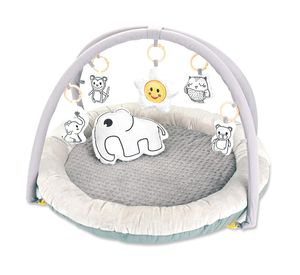 Alfombra de juego 45x45 cm gris Kidscool