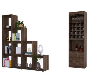 Bar Kava + biblioteca escalera Beijing coñac TuHome