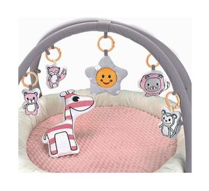 Alfombra de juego 45x45 cm rosado Kidscool