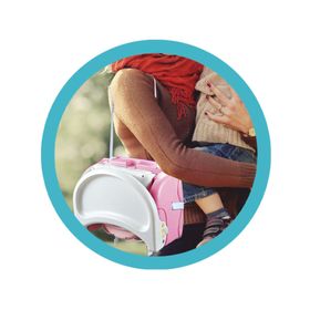 Silla elevador bebé Easy & Go rosado