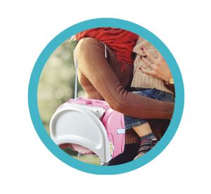 Silla elevador bebé Easy & Go rosado