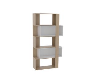 Bar esquinero Syrah + biblioteca cubo Beijing rovere TuHome