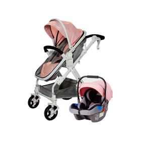 Coche cuna Travel System rosado
