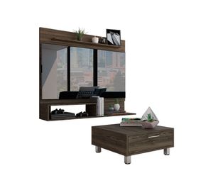 Panel TV 55'' + mesa de centro Beijing amaretto/coñac TuHome