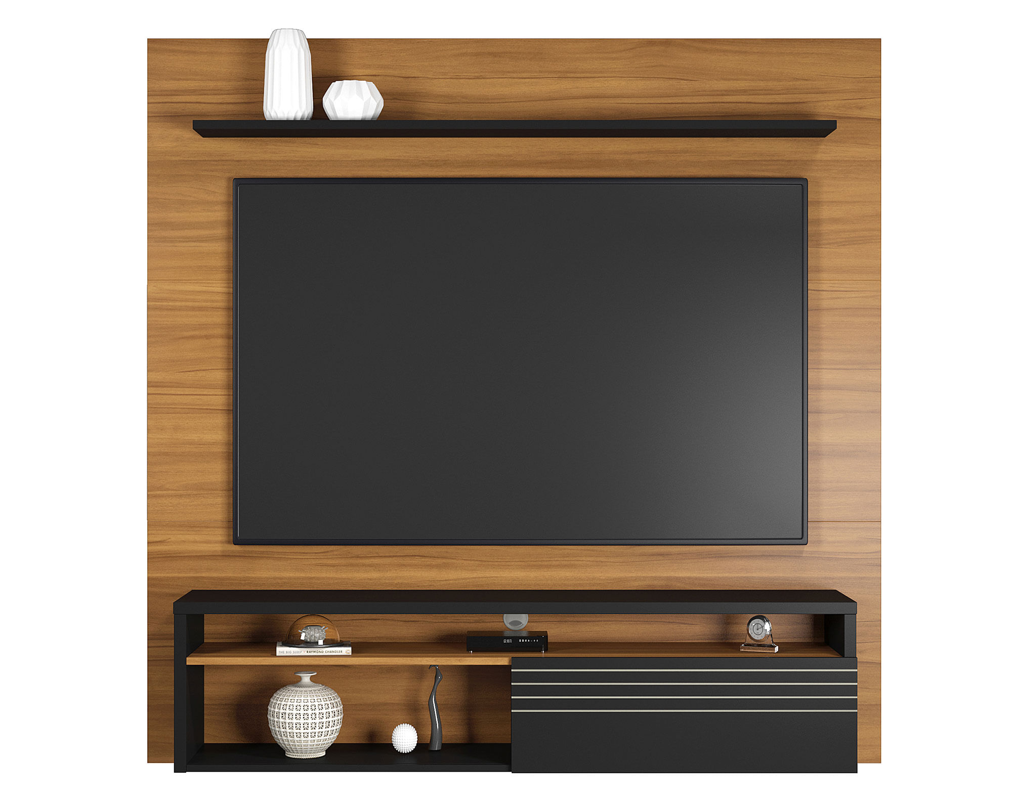 Home Mobili Panel TV 60'' Coruña café/negro