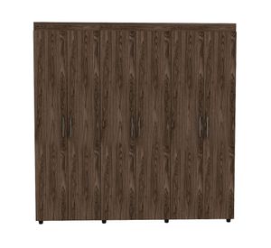 Clóset 6 puertas 2 cajones Amatista coñac/blanco TuHome