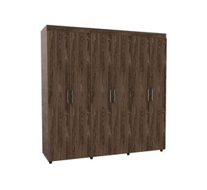 Clóset 6 puertas 2 cajones Amatista coñac/blanco TuHome