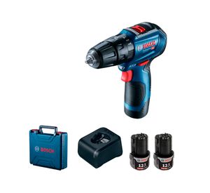 Taladro percutor inalámbrico 12V 10mm GSB 12V-30 + 2 baterías 2,0 Ah Bosch