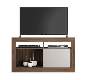 Rack TV 50'' Reda nogal/blanco Home Mobili