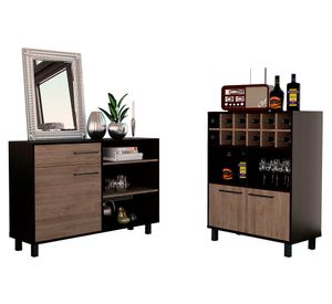 Bar bajo + buffet Kaia wengue/miel TuHome