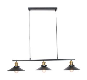 Lámpara colgar 3L E27 Vary 2.0 negro Abitare