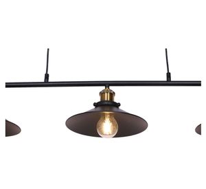 Lámpara colgar 3L E27 Vary 2.0 negro Abitare