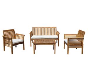 Set terraza 4 personas Veneto natural Outzen
