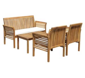 Set terraza 4 personas Veneto natural Outzen