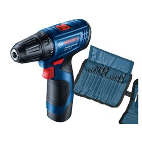 Taladro atornillador inalámbrico 12V 10mm GSR 120 LI + 2 baterías + 21 accesorios Bosch