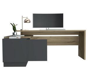 Escritorio 1 puerta Office 14 duna/plomo TuHome.