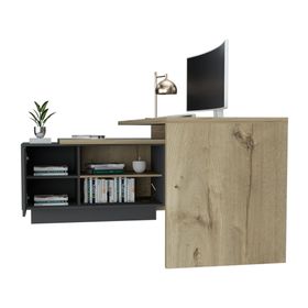 Escritorio 1 puerta Office 14 duna/plomo TuHome.