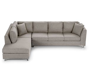 Sofá seccional Carter izquierdo ceniza Rosen.