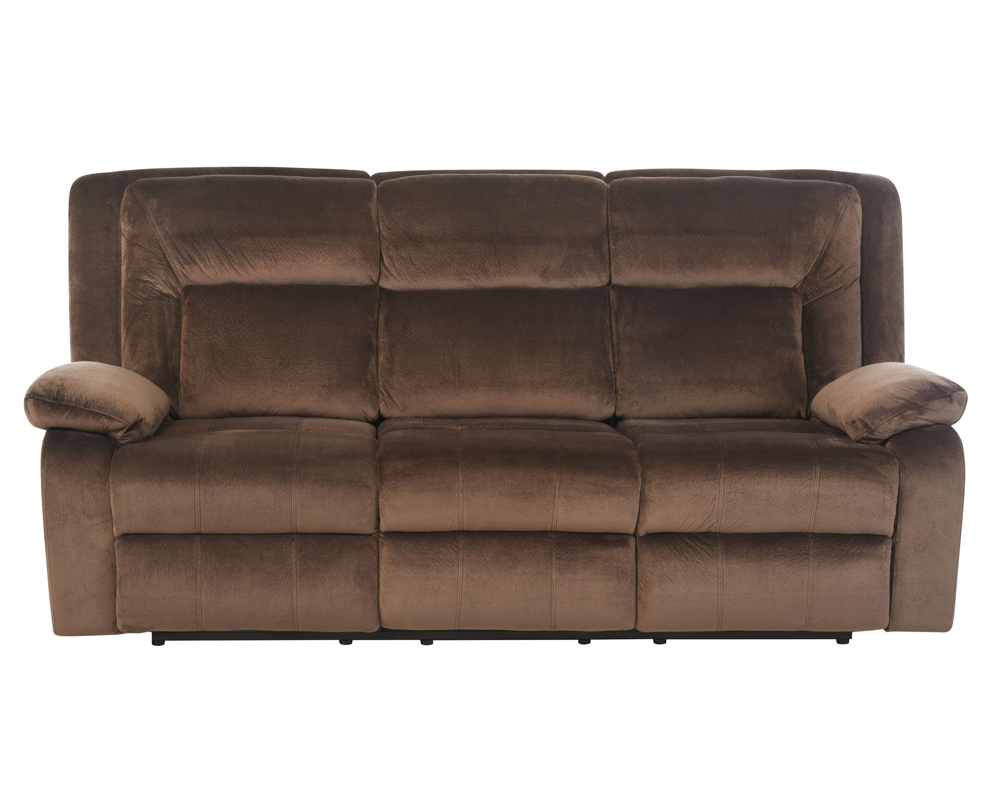 Sofá reclinable 3 cuerpos Amberes café claro Cic. a $459.990