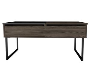 Mesa funcional rectangular 5G-4 45.7x101.5x61.3 cm coñac/wengué